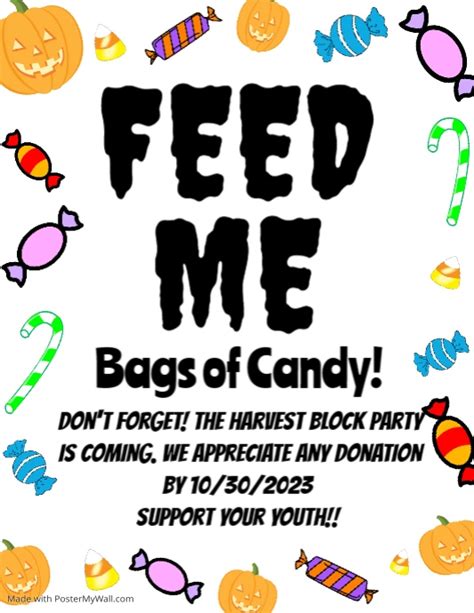Candy Donation Postermywall