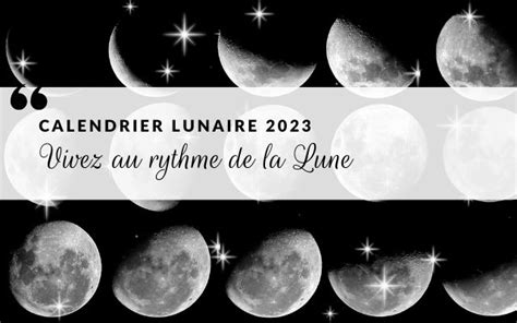 Calendrier Lunaire 2023 Les Phases De La Lune Garaulion
