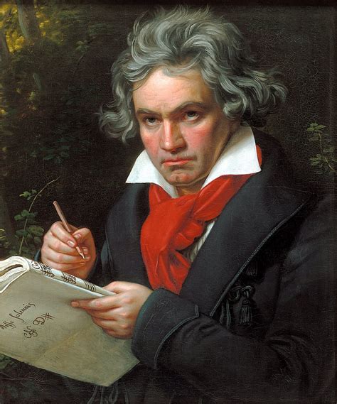 Ritratto Di Ludwig Van Beethoven Quando Compone La