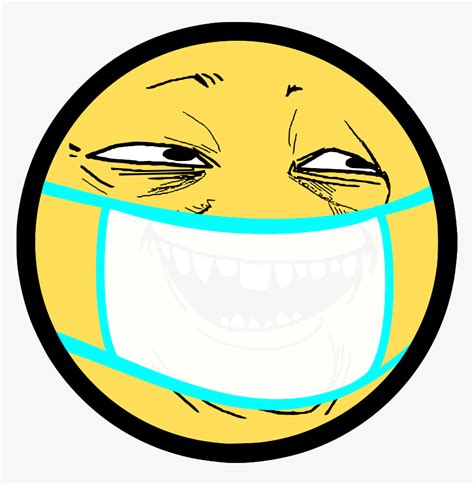 Smiley Clipart Rage Yellow Troll Face Png Transparent Png