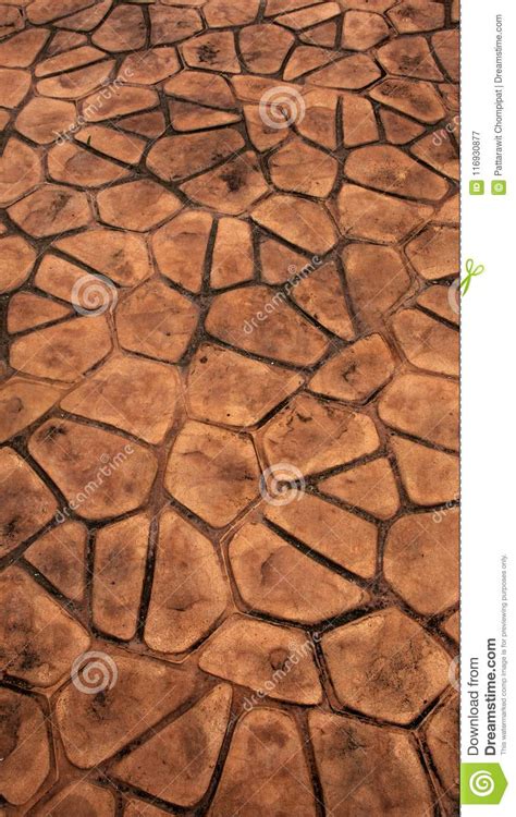 Brown Stone Walkway There Are Stains In The Traces Stock Image Image