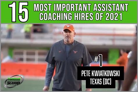 The Most Important Assistant Coaching Hires Of No Pete Kwiatkowski Texas