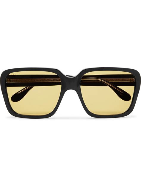 gucci square frame acetate sunglasses gucci