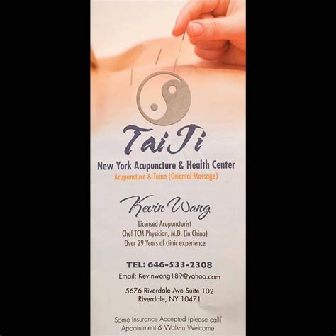 Tai Ji Acupuncture And Tuina Since 1986 New York Ny