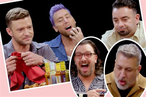 NSYNC Answer Fans Biggest Questions While DYING From Spicy Wings On Hot Ones Perez Hilton