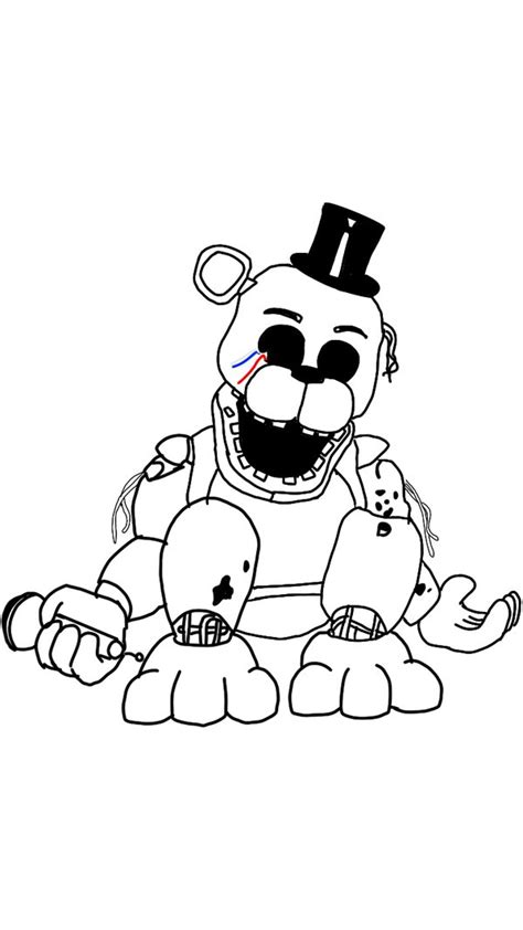 Five Nights At Freddy S Coloring Pages Golden Freddy Fnaf Coloring My
