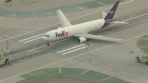 Fedex Plane Makes Emergency Landing At Los Angeles International