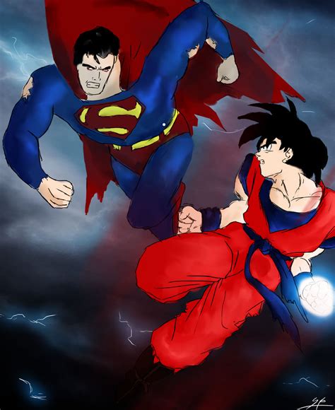 Goku Vs Superman By Archxangel20 On Deviantart