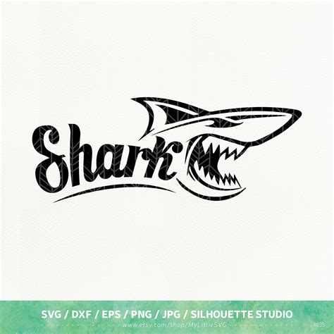 Shark Svg Shark Png Shark Silhouette Svg Shark Cricut File Etsy New