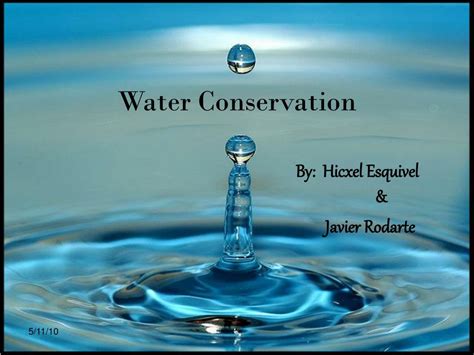 Introduction To Water Conservation