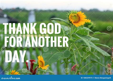 Thankful Inspirational Quote Thank God For Another Day Welcoming New