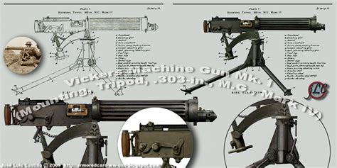 Vickers Machine Gun Drawings