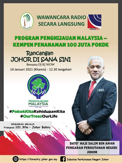 Portal Rasmi Jabatan Perhutanan Negeri Johor Wawancara Radio Johorfm