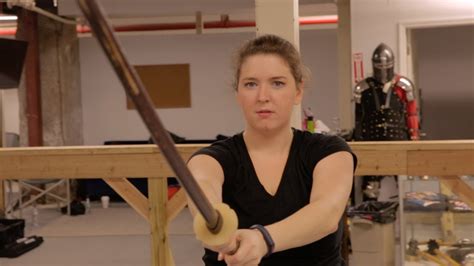 Women Try Sword Fighting For The First Time Youtube