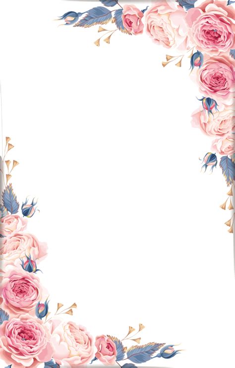 Floral Flower Frame Png Hd Quality Png Play