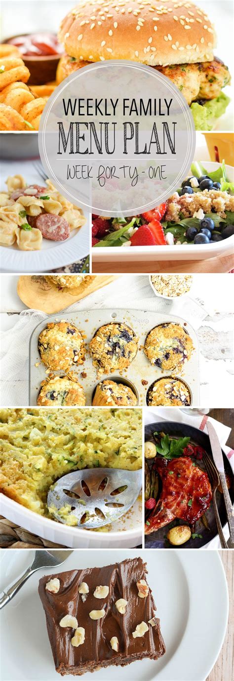 I am a believer that anyone can cook and that dinner doesn't have to be complicated. Weekly Family Menu Plan - 5 weeknight dinners, a weekend breakfast, and a yummy dessert! | Menu ...