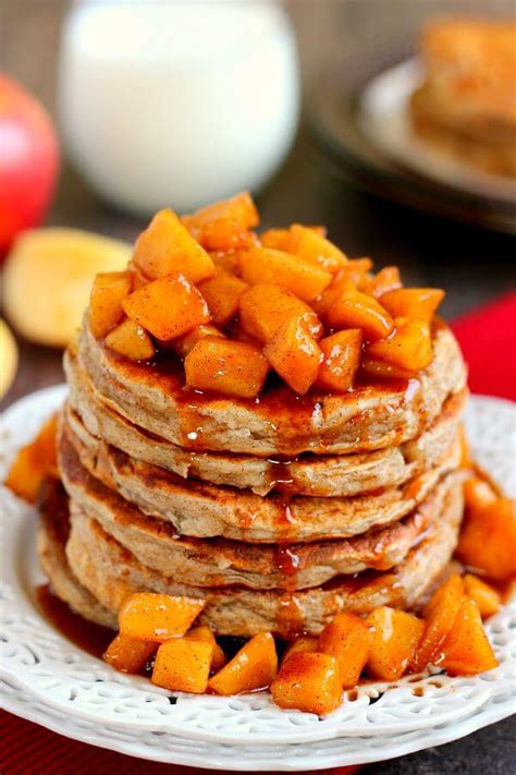 Apple Cinnamon Pancakes Easy And Healthy Pumpkin N Spice