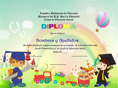 Imagenes Diplomas Para Graduacion De Kinder Diploma Preescolar Images