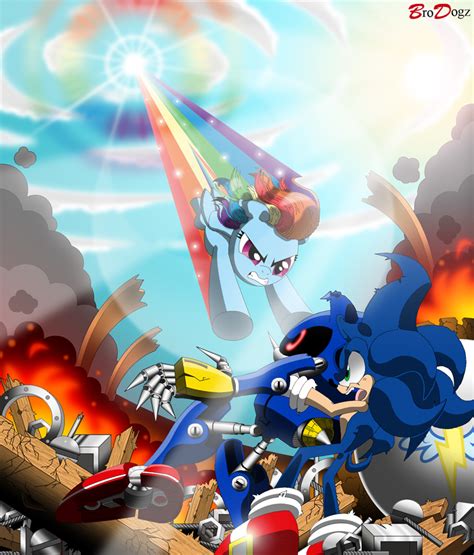 Sonic And Rainbow Dash On Mlp And Sonic Fc Deviantart