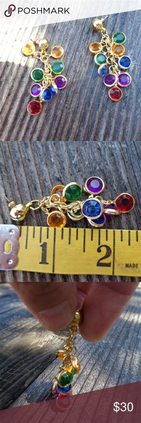 Dangle Colorful Earrings Stud Post Earrings | Colorful ...