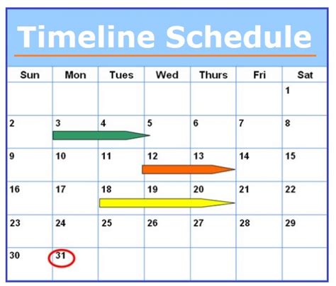 Timeline Schedule Templates 3 Free Pdf Excel And Word Formats