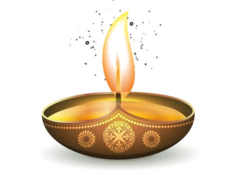Download Golden Oil Ezhamkulam Light Diwali Lamp Shining Clipart Png