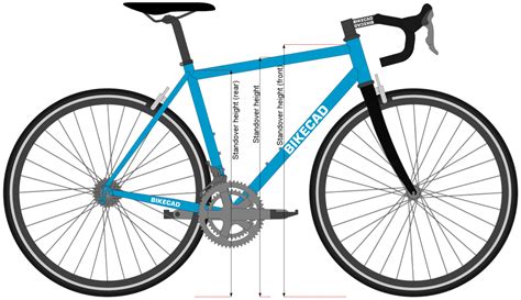 Standover Height At Seat Tube And Head Tube Bikecadca