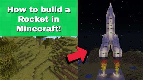 How To Build A Rocket In Minecraft Tutorial Youtube