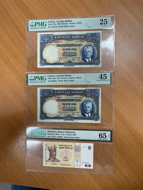 World 3 Banknotes All Graded Various Dates Catawiki