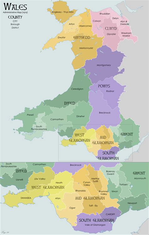People from asian ethnic groups made up the second largest percentage. Districts of Wales - Wikipedia