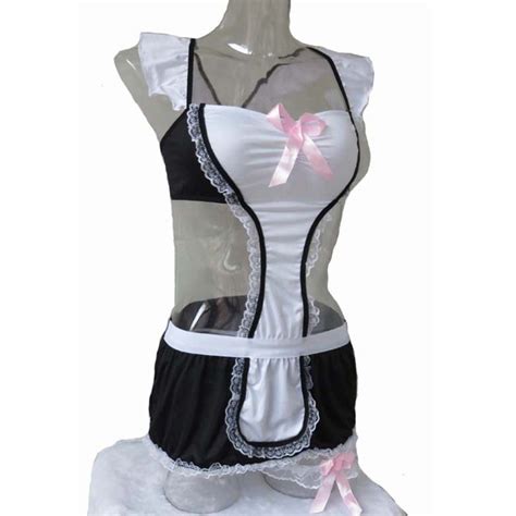 Sexy Lingerie Cosplay Naughty French Maid Costume Fancy Dress Outfit Sets 3pcs Aliexpress