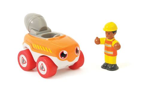 Clay the cement mixer http://www.wowtoys.com/toys/clay-the-cement-mixer