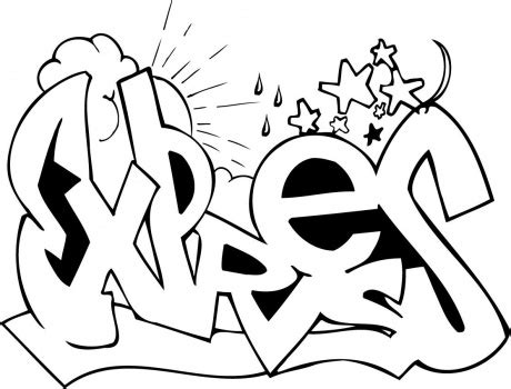 Best Graffiti World: Graffiti Sketches : Graffiti Coloring Pages Design