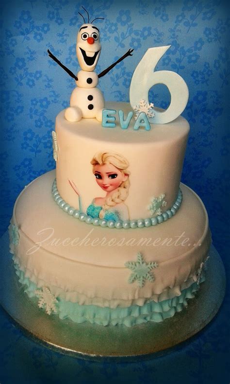 Lady fingers 5 eggs, separated 3/4 c. Zuccherosamente...: Frozen cake con Elsa e Olaf