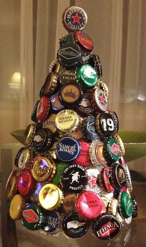 Post Your Creative Christmas Trees Here Beer Cap Crafts Beer Bottle