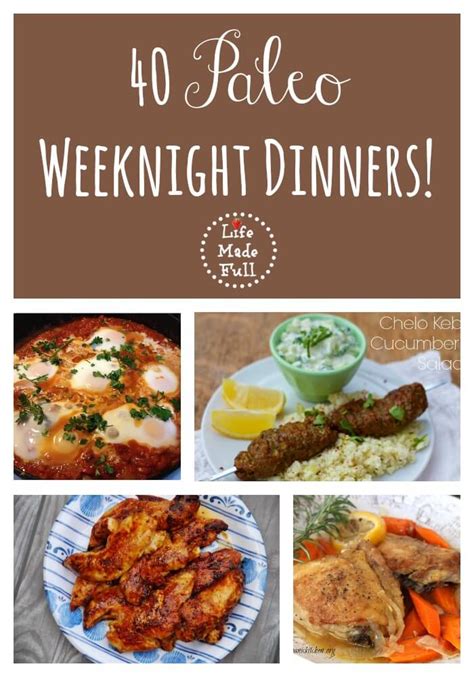 40 Fast And Easy Paleo Dinners Life Made Full