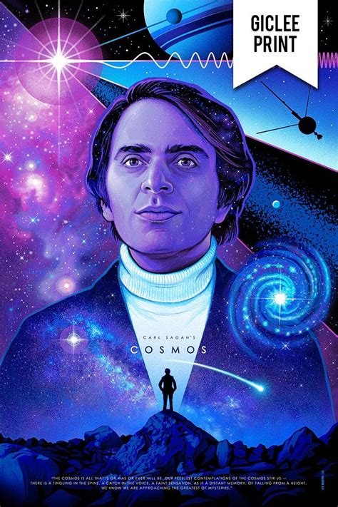 Carl Sagans Cosmos GiclÉe Print 24x36 Carl Sagan Carl Sagan