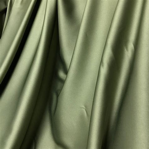 Moss Green Silk Satin Fabric By The Meter Lingerie And Dress Etsy