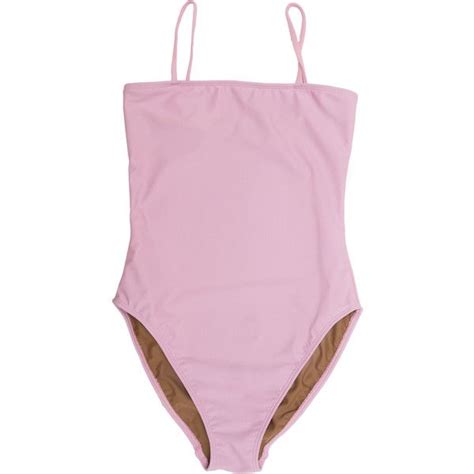 Straight One Piece Liked On Polyvore Featuring Swimwear One Piece