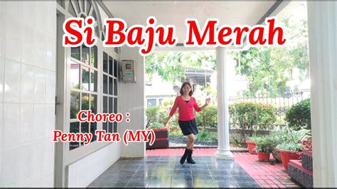 si baju merah line dance choreo pennytanml my 💞 youtube