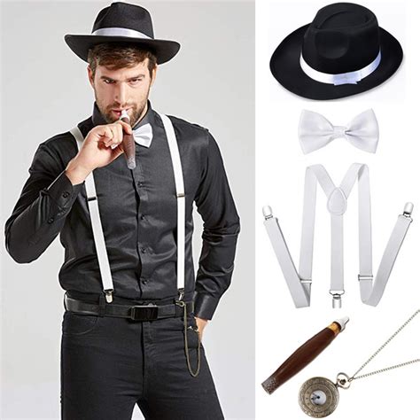 1920s Gatsby Costume For Men Accesories Set Wish