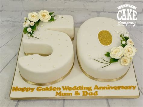 Golden Wedding Anniversary Cakes - Quality Cake Company