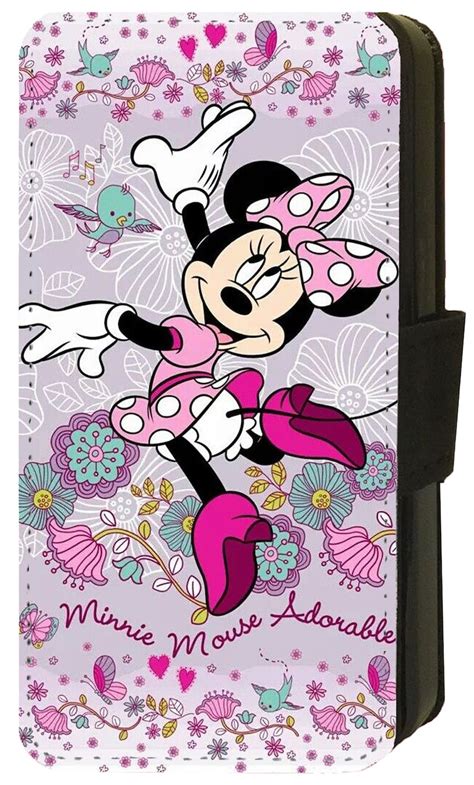 Minnie Mouse Disney Inspired Flip Phone Case Wallet Iphone 4 5 Etsy Uk