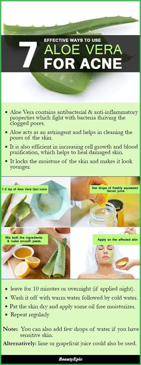 How to Use Aloe Vera for Acne? | Natural acne remedies, Natural acne