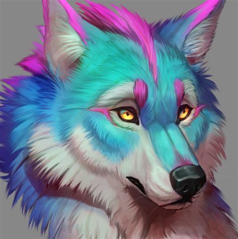 Rainbow Wolf Icon By Gaby T On Deviantart