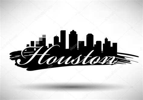 Diseño Del Skyline De Houston — Vector De Stock © Kursatunsal 119426158