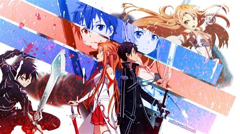 Sword Art Online Kirigaya Kazuto Yuuki Asuna Anime Sword Art Online