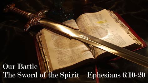 The Sword Of The Spirit Ephesians 610 20 5132020 Youtube