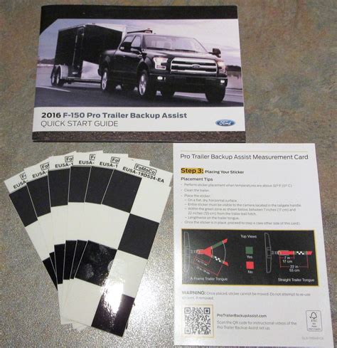 2016 20 Ford F 150 250 350 Pro Trailer Backup Assist Sticker Only As