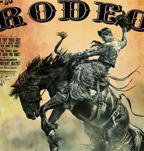 Deadwood South Dakota Rodeo Poster Days Of 76 Close Up Of The Bucking